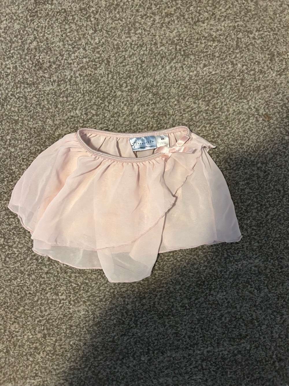 Pink Chiffon Ruffle Skirt 4/5